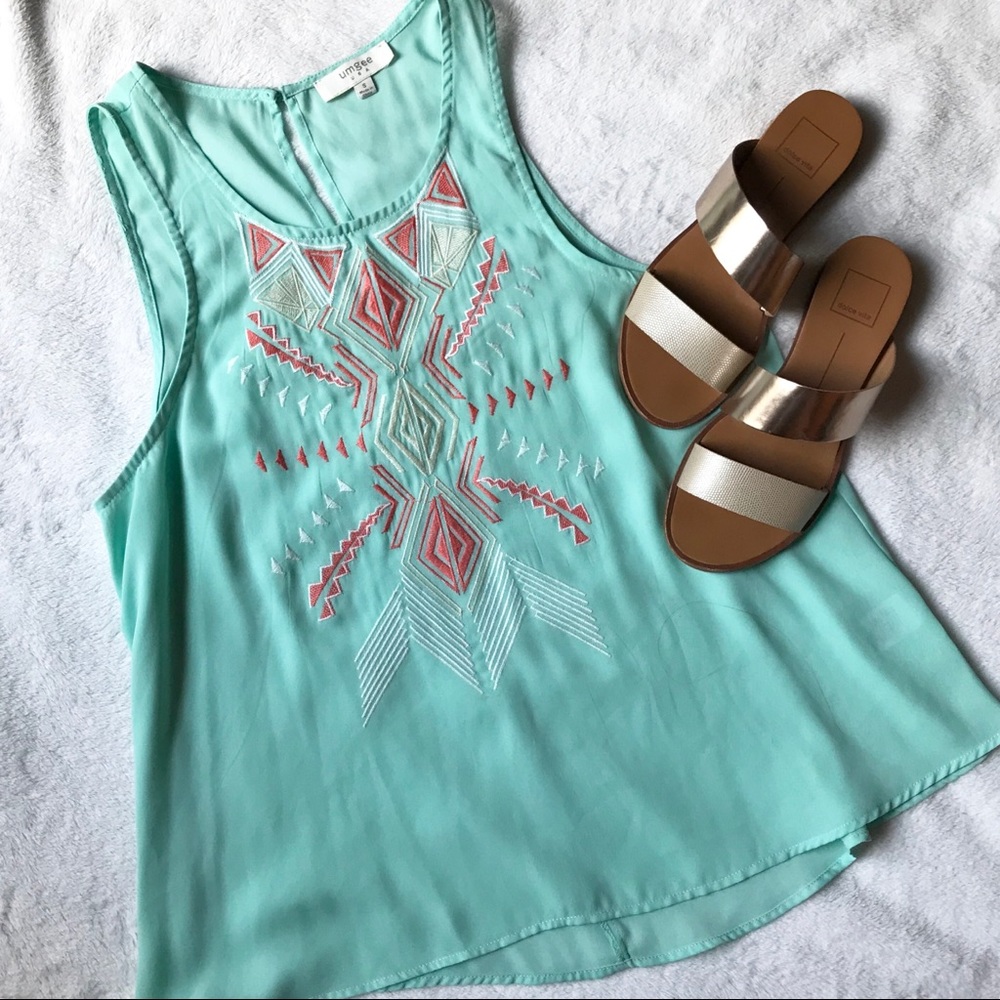 🖤 3 for $20 | Umgee | Flowy Mint Tank Size S